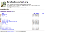 Desktop Screenshot of downloads.osm-tools.org